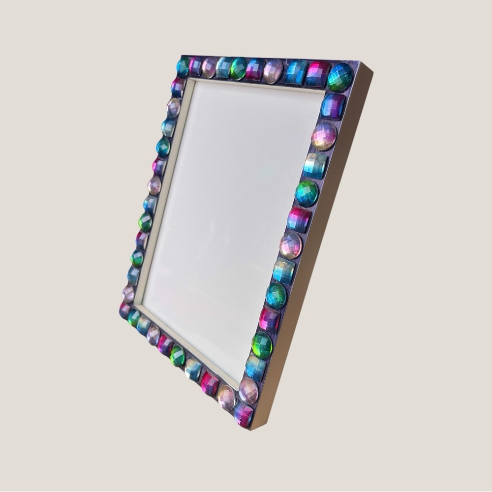 Colorful Rhinestone Gemstone Picture Frame - Picture 2 of 2